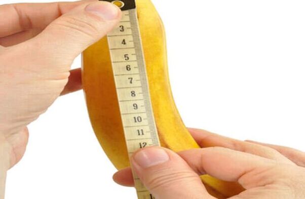 mesurer le pénis avant de l'agrandir en prenant l'exemple d'une banane